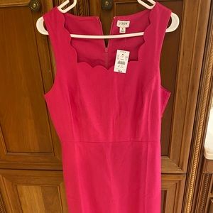 JCrew size 8 pink dress. Perfect for work or play.
